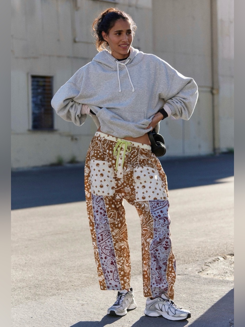 FP Movement Well Played Printed Pants~Paisley & Floral Combo